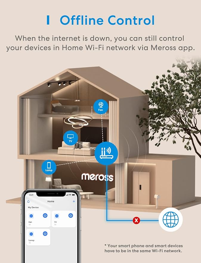 meross Smart Table Lamp, Bedside Lamp, Compatible with Apple HomeKit, Siri, Amazon Alexa and SmartThings, Tunable White and Multi-Color, Touch Control, Voice and App Control