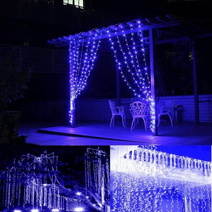 FULLBELL Christmas Lights, Fairy Lights Outdoor 66Ft 200 LED with Memory Modes Controller, Plug in Easter Decor Lights for Bedroom Party Wedding Garden Christmas Tree Indoor Outdoor Decorations