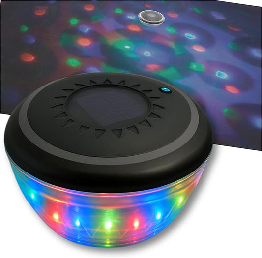 GAME Pool Lights -7 Modes 7 Color Effects, Easily Installable, Remote Controlled, Uses 6 watts Rechargeable batteries, For above ground pools