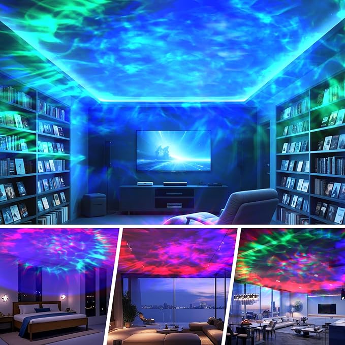 Galaxy Projector, Galaxy Projector for Bedroom, Night Light for Kids, Nebula Ceiling LED Lamp, Room Decor, with Timer and Remote, Gifts for Birthdays