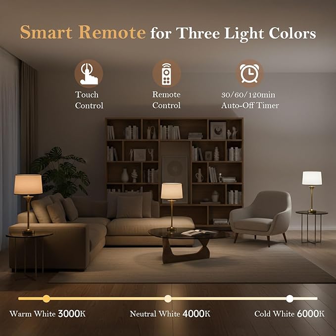 Mid Century Modern Cordless Table Lamp, Gold Glam Table Lamp with Tapered Fabric Shade, Classic Elegant Table Lamp for Living Room Bedroom Entryway Console, Detachable Magnetic Bulb, 10000mAh