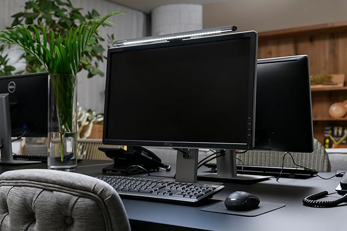 PaletteLife EXZ-1500BK LED Monitor Light Bar EXARM Zeta, USB-C Powered, Anti-Glare Lighting, RGB Gaming Light, Black