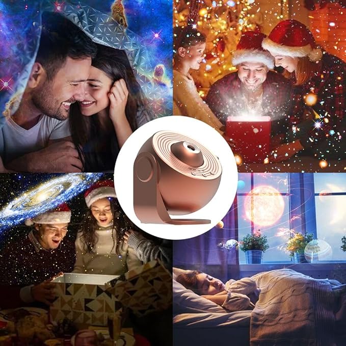 Planetarium Projector for Bedroom, Star Galaxy Light Projector with Nebula Milky Way, LED Night Light for Ceiling with Timer, Mood Lighting for Adults Kids Teens, Home Theater (Rose Gold)