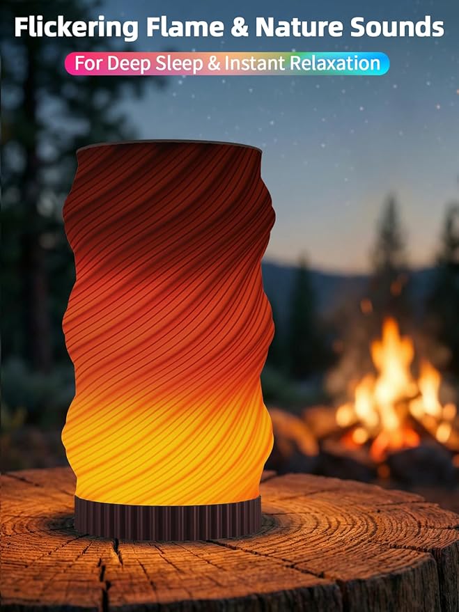 Sound Machine with Night Light, White Noise Sound Machine Mood Lamp for Adult Relaxation - 24 Soothing Sounds, Bluetooth Speaker, Touch Control, Timer, Adjustable Volume & Brightness for Bedroom
