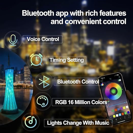 App Control Led Lamp Kit 001 for Bambu Lab 3D Printer Light,Iridescent RGB LED Strip Light Bundle-ZH037 1M/3.28FT 3D Printer Accessories 60 LEDs Models Lamp DIY (3)