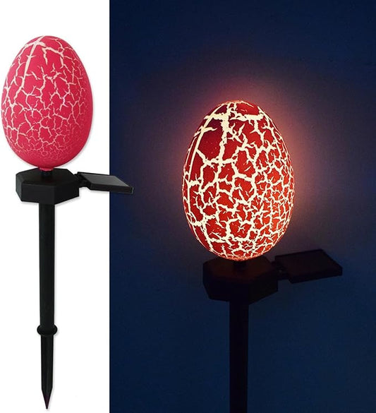 Easter Egg Lights Outdoor, Waterproof Solar Garden Lights for Easter Decorations, Garden Layout Night Light Wall Lamps Easter Ambient Light Decor for Courtyard Patio Yard Pathway Lawn Office (A)