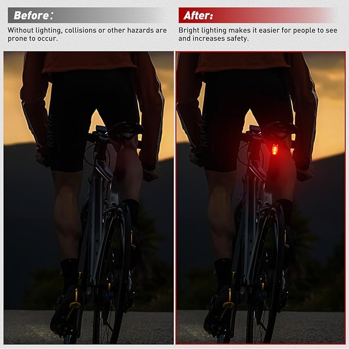 Nilight LED Safety Light 4PCS Red Marine Navigation Bike Tail Lights Three Modes Waterproof Reflective Gear Clip On Flash Strobe Indicator Lamp for Night Boating Fishing Cycling Jogging