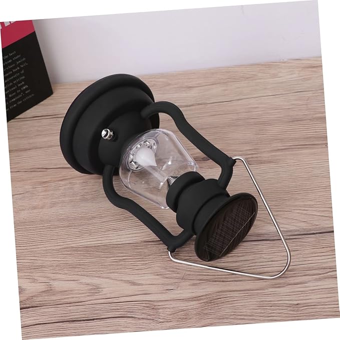 USB Rechargeable Solar Retro Horse Lantern Multi Function Camping Light Hand Powered Portable LED Lantern for Outdoor Activities Black