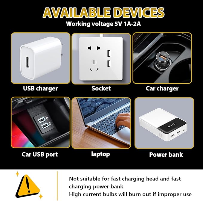 2PCS Car USB Night Lights, Touch Dimmable Vehicle Interior Ambient Lamp, Portable Retro Glass LED Light for Auto Decorations, Bedroom, Office, Travel, Camping, Gifts for Women and Men (White)