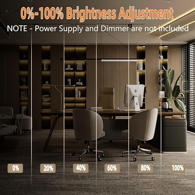 COB LED Strip Light IP68 Waterproof, 16.4FT 12V High Density 480 LEDs/m CRI>90 4000K Natural White Solid Silicone Sealed Dotless LED Tape Light for Outdoor, Pool, Bathroom, Landscape (No Power Supply)
