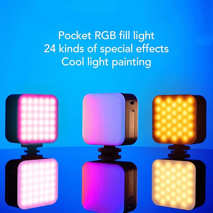 Pocket RGB Mini Fill Light, Double Sided Magnetic Portable Beauty Photography Light