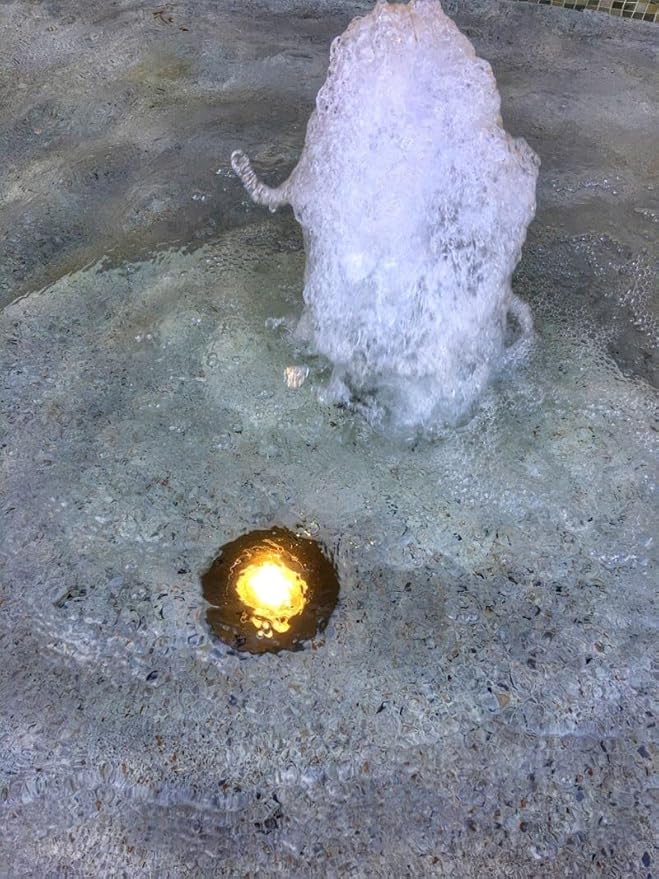VOLT 12V 3-in-1 Waterproof IP68 Outdoor in-Grade Light with Brass Top (Bronze) for Low Voltage Landscape Lighting of Pathway, Garden, Column, Fountain or Pond