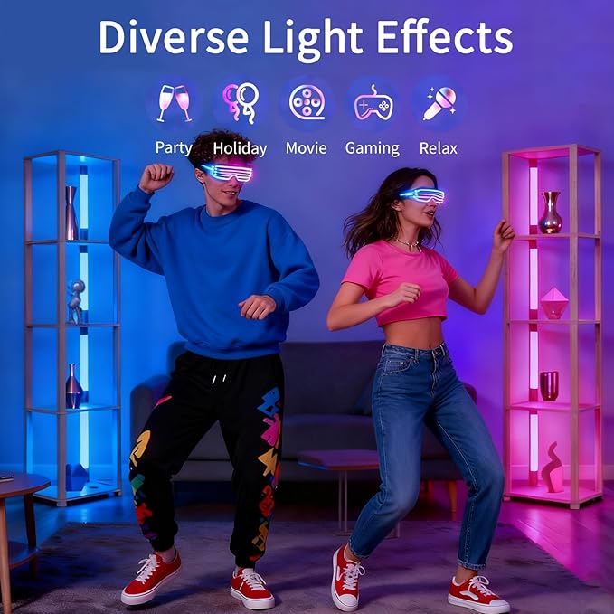 RGBCW Floor Lamp with Shelves, Smart Modern Floor Lamp with Music Sync, LED Color Changing Corner Display Shelf Lamp, Tall Lamps for Living Room and Bedroom, Bookshelf Lamp