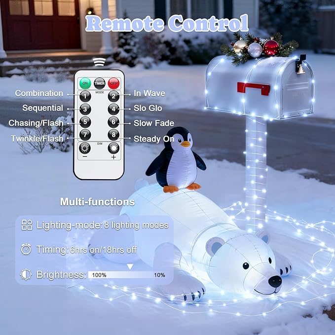 JMEXSUSS 2 Pack Fairy Lights Battery Operated, Total 400 LED 132ft Outdoor Fairy String Lights with Remote, 8 Modes Copper Wire Twinkle Lights for Bedroom Tree Wall Patio Outside Decor, White