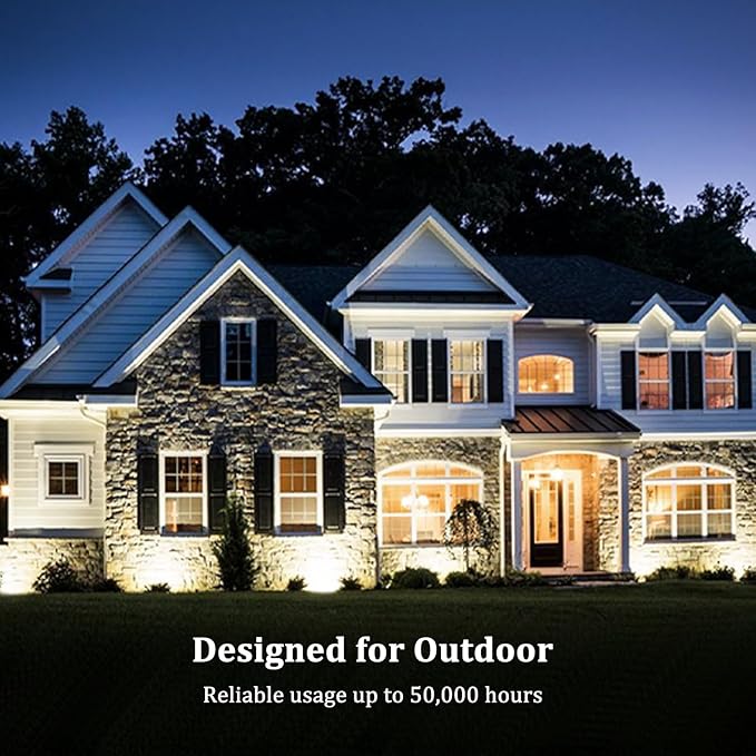 72W LED Wall Washer Light Bar, 4FT 5000K Daylight Cool White Wall Washer Lights, 3850lm IP67 Waterproof for Outdoor, Plug in, 2 Pack