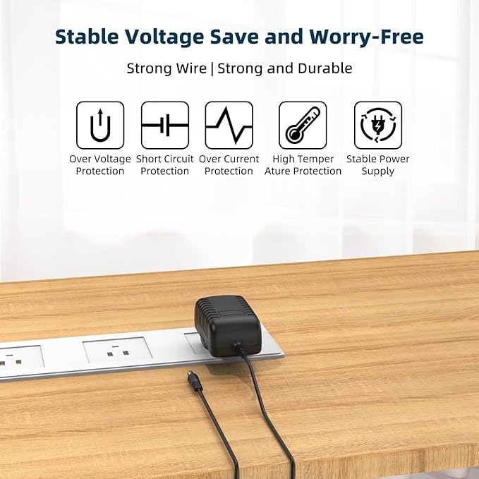 24V AC Adapter Charger Compatible with Govee H6078 RGBIC Floor Lamp LED Wi-Fi App Control Smart lamp Power Supply Cord Mains PSU