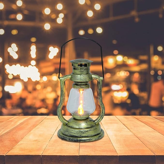 Creative Handheld Retro Kerosene Lantern Cordless Night Light Boho Decor Home Decor Atmosphere Lantern