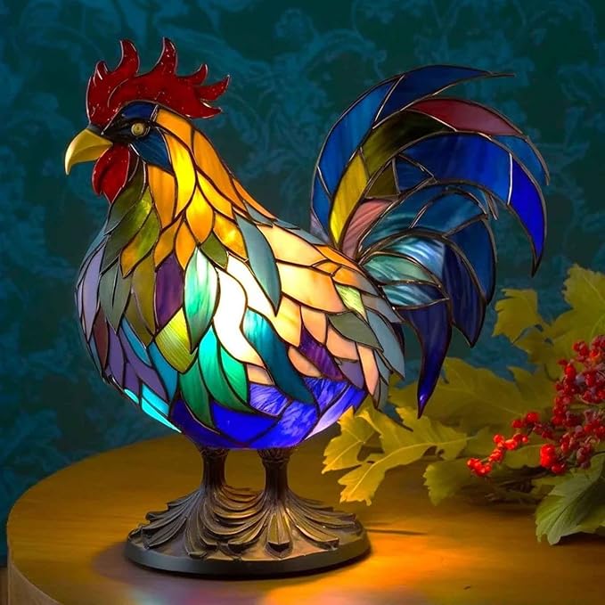 Vintage Animal Night Light Home Decor,Bohemian Resin Decorative Bedside Lamp,Retro Painting Table Lamp Nightlight for Bedroom Decoration, Party Decor,Gift for Animal Lovers,Friends and Familys 5.91In