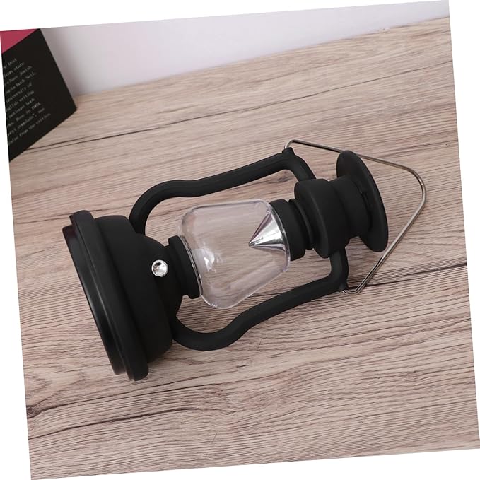 BESPORTBLE Solar Retro Horse Light USB Rechargeable Camping Lantern Hand Power Generation Multi-Functional Emergency Tent Light Black for Outdoor Adventures