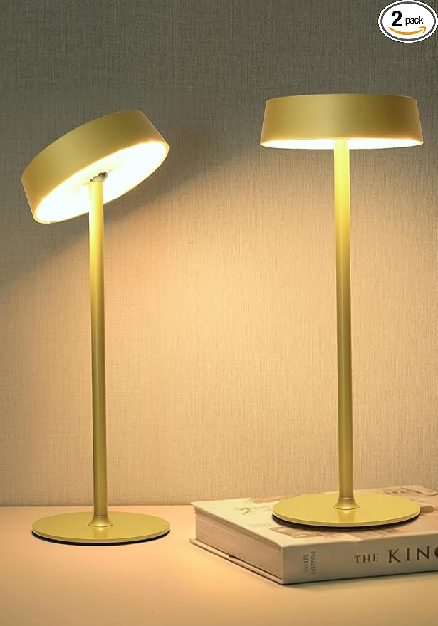 Cordless Lamp, Outdoor Waterproof, Dimmable Touch Control 3 Color Temperature, Battery Operated Portable, RGB, LED Memory Function, Rechargeable Table Lmap, Desk Lamp, Patio Dinning Restaurant Kitchen