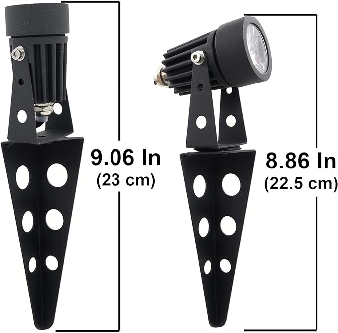 MINI 50X Twin Solar-Powered Cast Aluminium Warm White LED Spotlight 60-100 Lumen Per Light Fixture for Outdoor Garden Yard Landscape Downlight