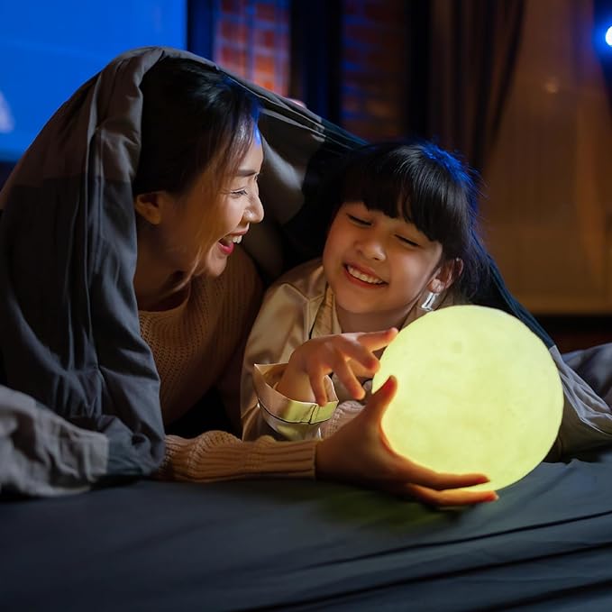 Moon Lamp Galaxy Lamp Upgraded Timing 5.9 Inch 16 Colors 3D Moonlight Galaxy Light,Moon Night Light for Adults,Kids Lamp Moon Gifts for Women Girls Boys Bedroom