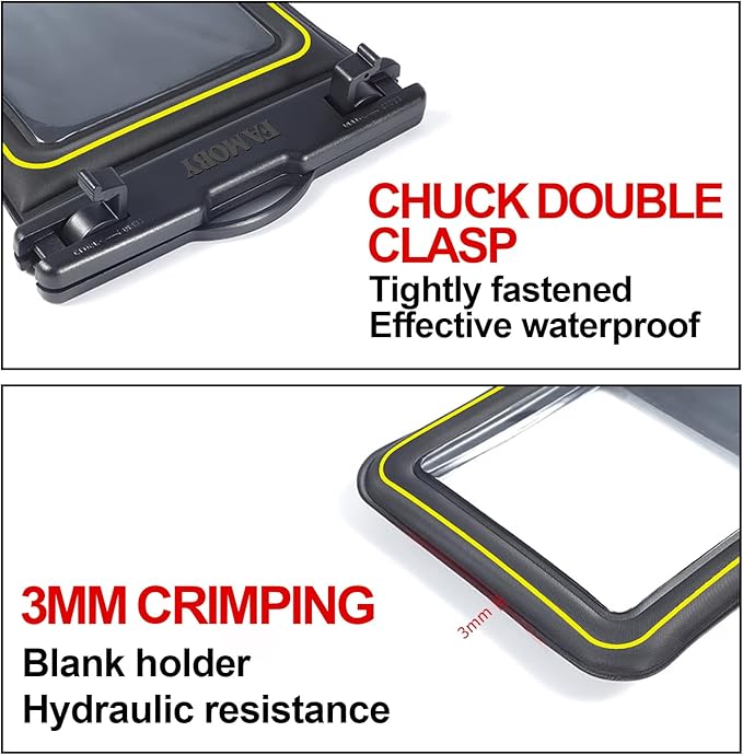 Floatable 3 Pack Multicolor Universal IP68 Floating Waterproof Phone Pouch,Adjustable Neck Lanyard Waterproof Phone Case Dry Bag for Apple iPhone,Samsung,and up to 8.3" Yellow,Orange,Green