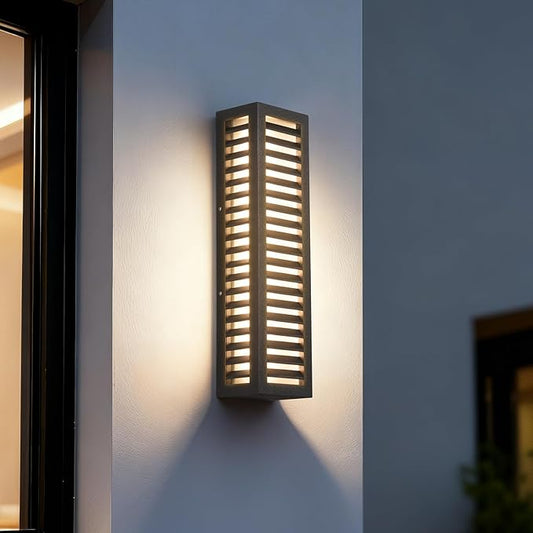 Outdoor Wall Lights, 20" Large Front Porch Light Fixtures Waterproof, 3000K Modern Outdoor Sconce Lights Hardwired, Patio Wall Light Fixture for House Outside Garage Doorway Hallway Garden
