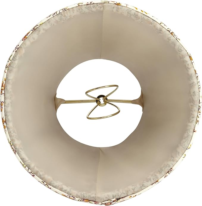 Springcrest Nelle Goldenrod Floral Pleated Cottage Core Lamp Shade 3.5x6x5 (Clip-On) - Springcrest