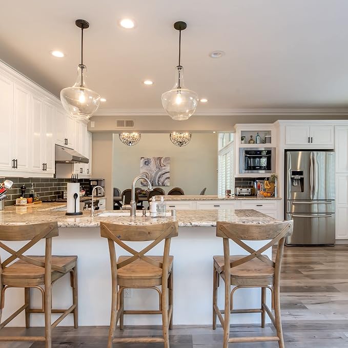 truestory Dimmable Vintage LED Edison Bulbs, 5W, Equivalent 50W, 450lm, Daylight White 4000K, ST19(ST58) LED Filament Bulbs, E26 Medium Base, Clear Glass, Pack of 6 (Cold Light)