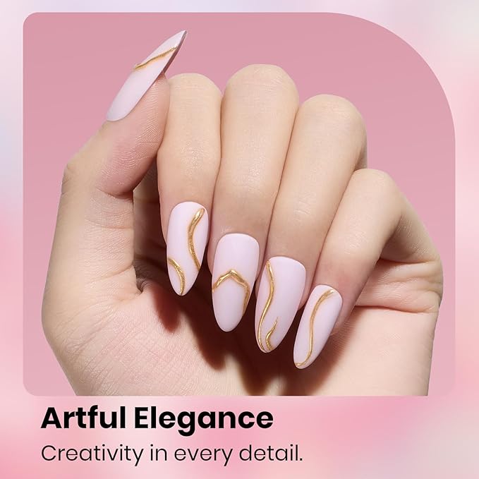 Beetles Pink Gel Nail Polish - 15ml Baby Pink Gel Polish Soak Off UV LED Needed Nail Art Manicure Salon DIY Design at Home Spring Nails Gifts for Woman