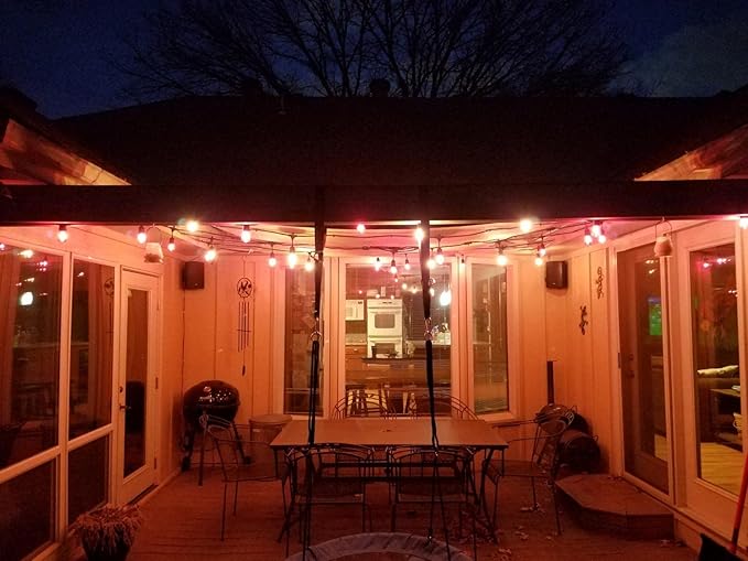Rolay S14 Clear String Light Bulbs, 2W Plastic LED Replacement Bulbs for Outdoor Patio String Lights with E26 Base, Pack of 25
