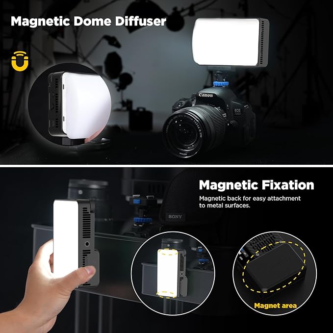 Amaran Ace 25x Pocket Bi-Color LED Light: Boost Mode Up to 32W, Bi-Color Mini Video Light (2,700-6,500K), 1,636 Lux@1m, 4,500mAh Battery with PD Fast Charging for Mobile Creators (Charcoal)