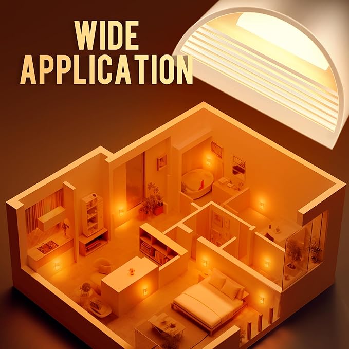 DORESshop LED Night Light[4 Pack], Night Lights Plug into Wall, 3 Level Brightness Adjustable Plug in Night Light, Dusk to Dawn Sensor Nightlights for Adults,Bedroom,Bathroom,Hallway,Amber White Cover