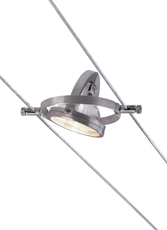 Tech Lighting 700KHELLO5, K Hello, 5.5" Wide Kable Lite Lamp, Satin Aluminum