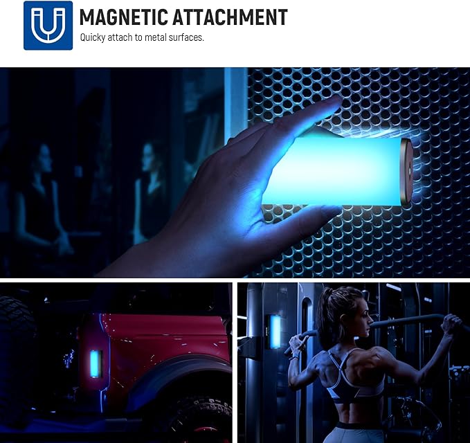 NEEWER 3PCS Pro Magnetic Handheld Light Wands, APP DMX Control/Custom Effects/Light Group, 360° Full RGB, 2600mAh 2500-10000K Dimmable CRI97 17 Scenes, Video Recording Photography LED Lighting, TL98C