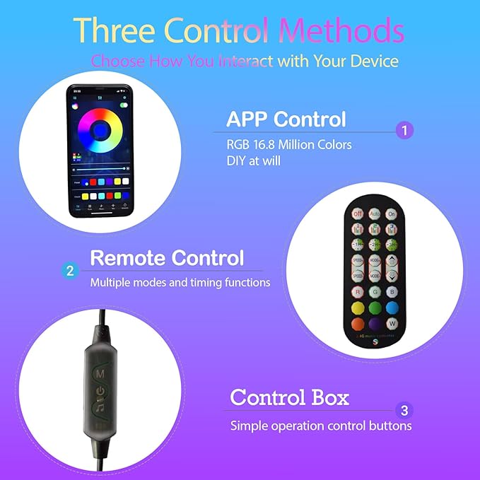 LED Corner Floor Lamp, 65inch Smart Modern Floor Lamp with Music Sync, APP & Remote Control, Adjustable Brightness & 16 Million RGB Colors, Standing Lamp for Living Room Bedroom Gaming Room