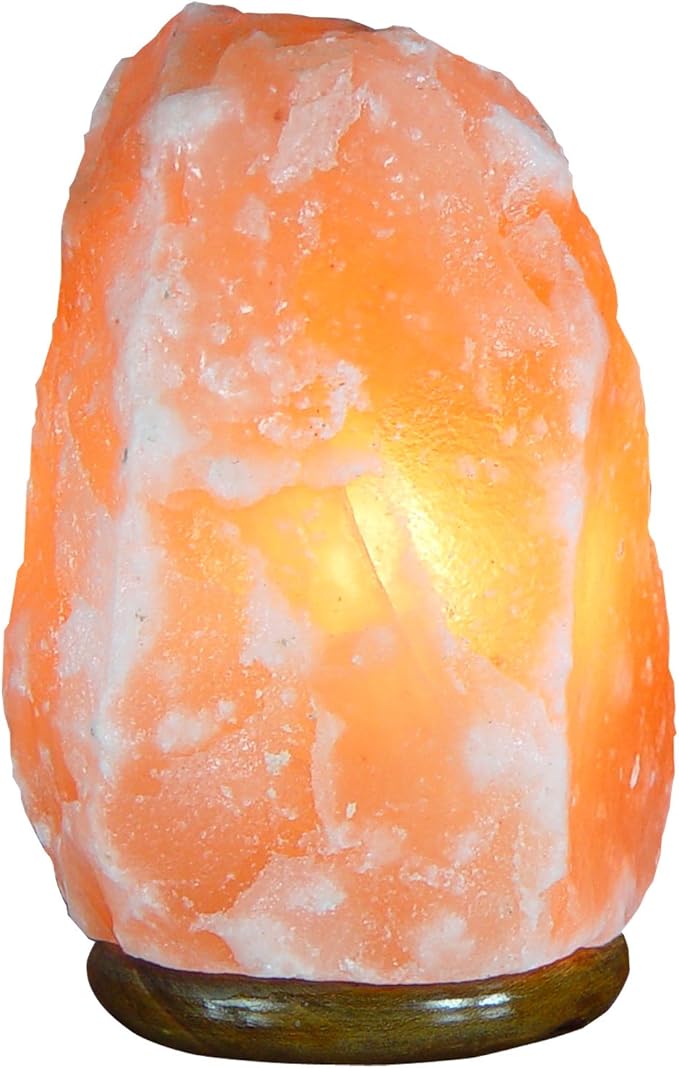 Himalayan Salt Lamp 10 Inch Wood Base