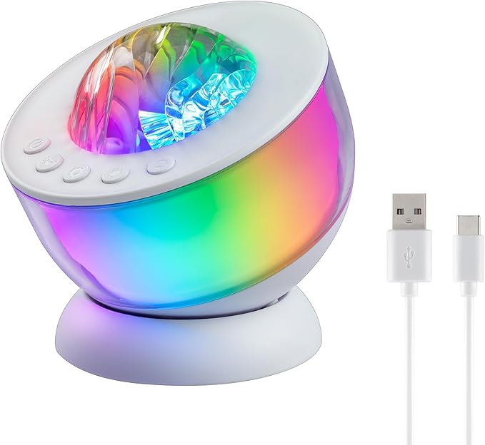 Enbrighten Space LED Galaxy Projector Night Light for Kids Room Decor Mood Lighting Aurora USB Nebula Lamp for Bedroom Nursery Game Room