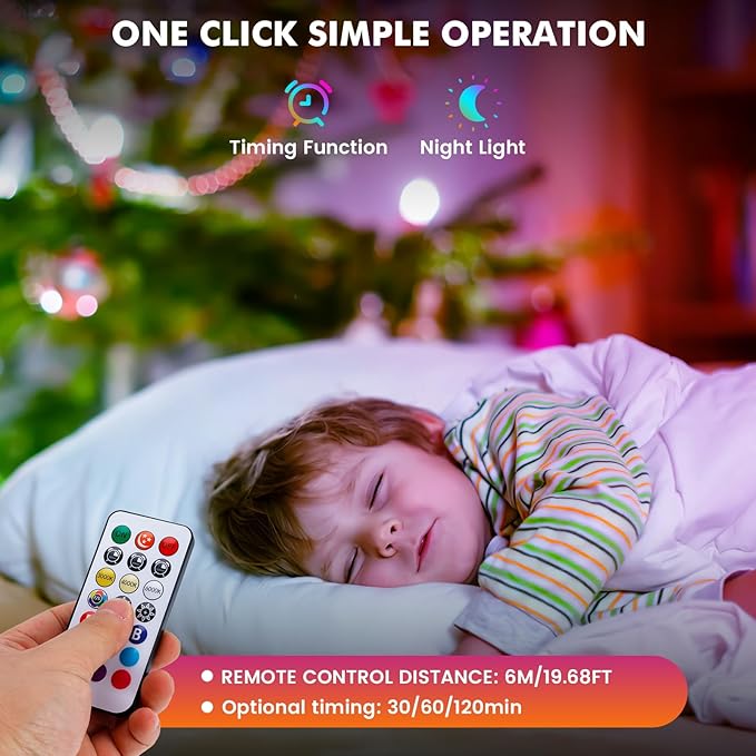 LED Rechargeable Light Bulbs With Remote ＆ Touch Dimmable, E26 Battery Operated Light Bulb for Lamps, RGB 12 Colors, 2600mAh USB battery backup Light Bulb With Timer, A19 Small Light Bulbs 2 Pack
