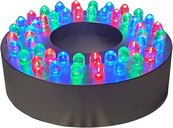 HALF OFF PONDS LumiNight Pond and Landscape Lighting - Remote Controlled 24-LED Color Changing Fountain Light Ring