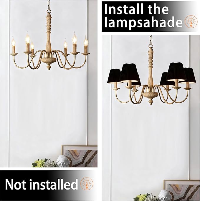 Small pleated lampshade chandelier shades set of 6. Lampshade for Wall Lamp.chandelier shades.small table lamps.For Cutting Edge bulbs.light bulb shade.chandelier light covers.4" X 5" X 6"