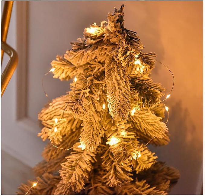 Sokelinn-six 2m 20 LEDs Fairy String Lights, USB Powered String Light for Desk Office Christmas Tree Party Decoration (Warm, 5)