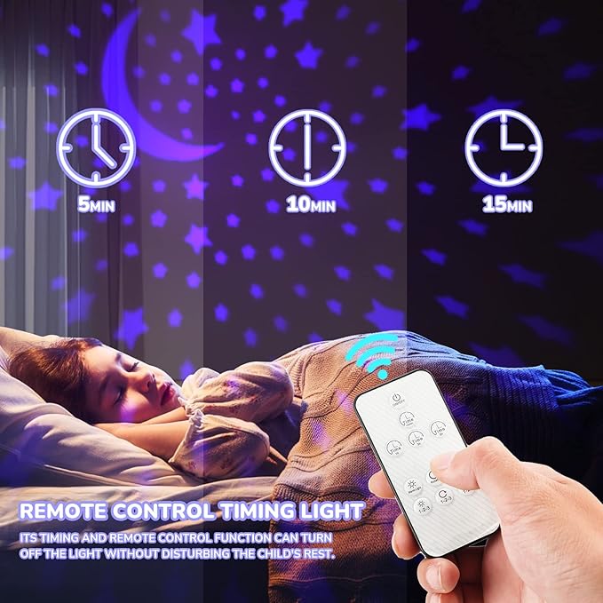 MINGKIDS Toys for 3-8 Year Old Girls Boys,Star Night Light Projector with Hard Projection Cover, Timer&Rotation,2-9 Year Olds Kids Chritsmas Birthday Gifts