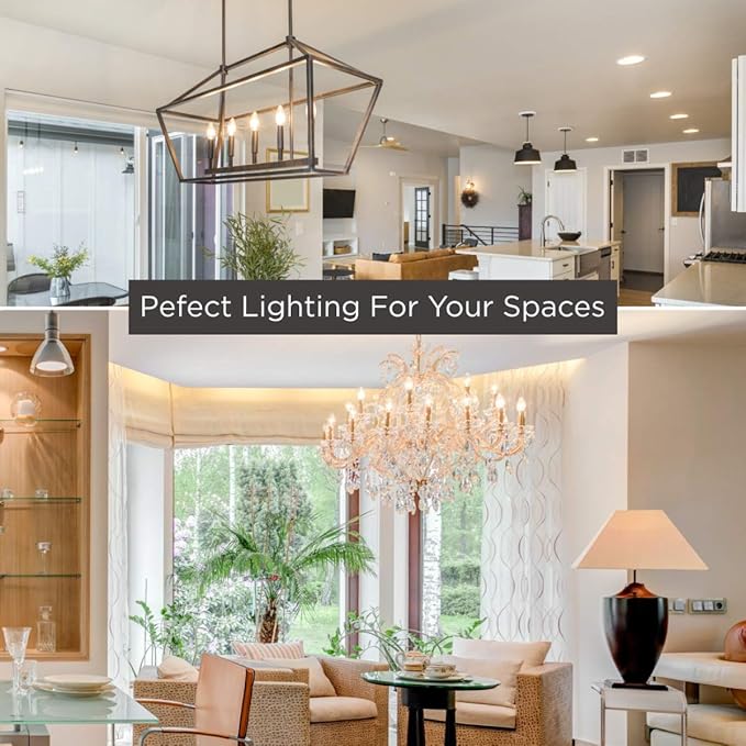 GoodBulb 7 Watt Flame Tip Candelabra Light Bulbs CA6 Frosted Finish E12 Base 2700K Soft White CFF Dimmable 7W 85 Lumens Decorative Chandelier Bulbs Incandescent 12 Pack