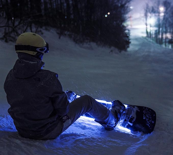 ActionGlow LED Snowboard Lighting System (AG2) | 7 Color Modes, 100% Waterproof, Super Bright, Visible from Over a Half Mile, Easy 5 Minute Install