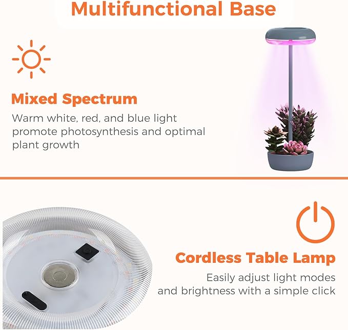 Solar Yard Outdoor Table Lamp, Cordless USB Solar Table Lamp for Patio Water Resistant, 3 Lighting Modes Solar Desk Lamp for Garden Outside Patio Bedroom Living Room, Blue