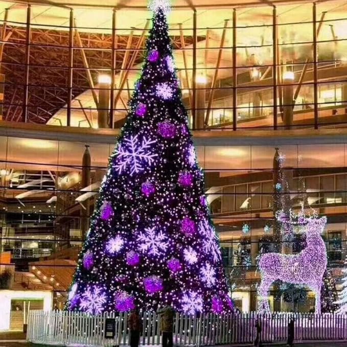 FULLBELL Black Light String Lights Blacklight 100 LEDs 33 Feet Black Lights for Glow Party, Blacklights for Birthday Party Halloween Christmas Bedroom (Purple)