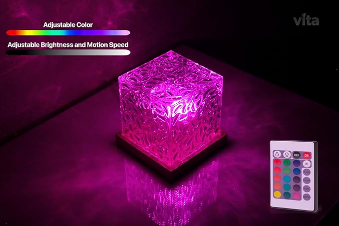 Ocean Wave Light Projector | Northern Lights Aurora & Crystal Ripple Lamp | Ocean Mood & Night Light with Remote, Multi-Mode Moving Waves & Aurora Effects for Bedroom, Living Room & Romantic Ambience