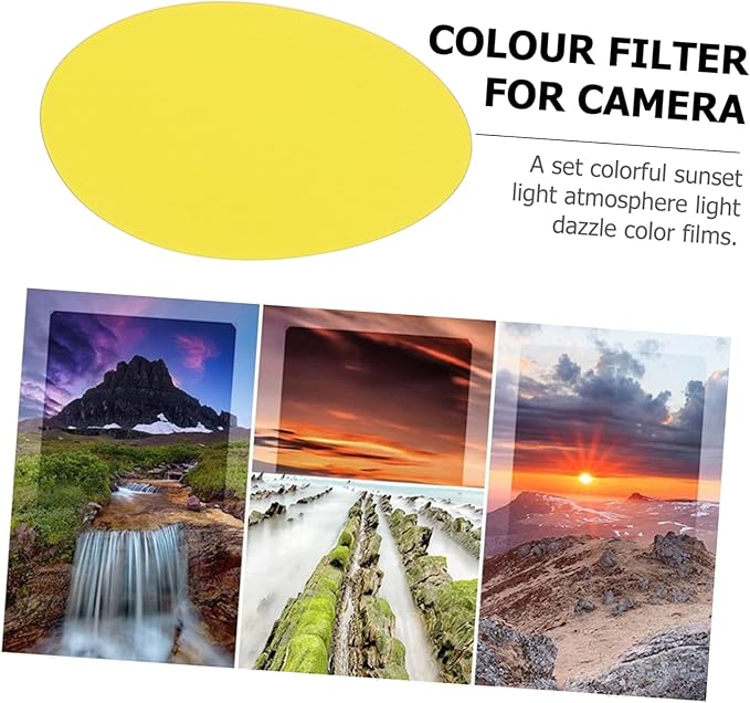 DOITOOL 20 Pcs Photo Correction Film Lighting Film Correction Sheets for DSLR Smooth Transmission Material